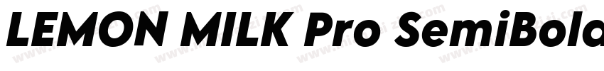 LEMON MILK Pro SemiBold字体转换
